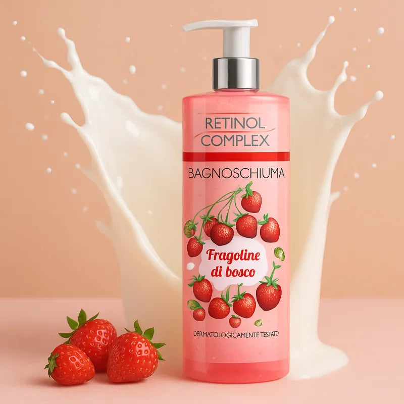 GEL DOUCHE - LATTE FRAISES DES BOIS