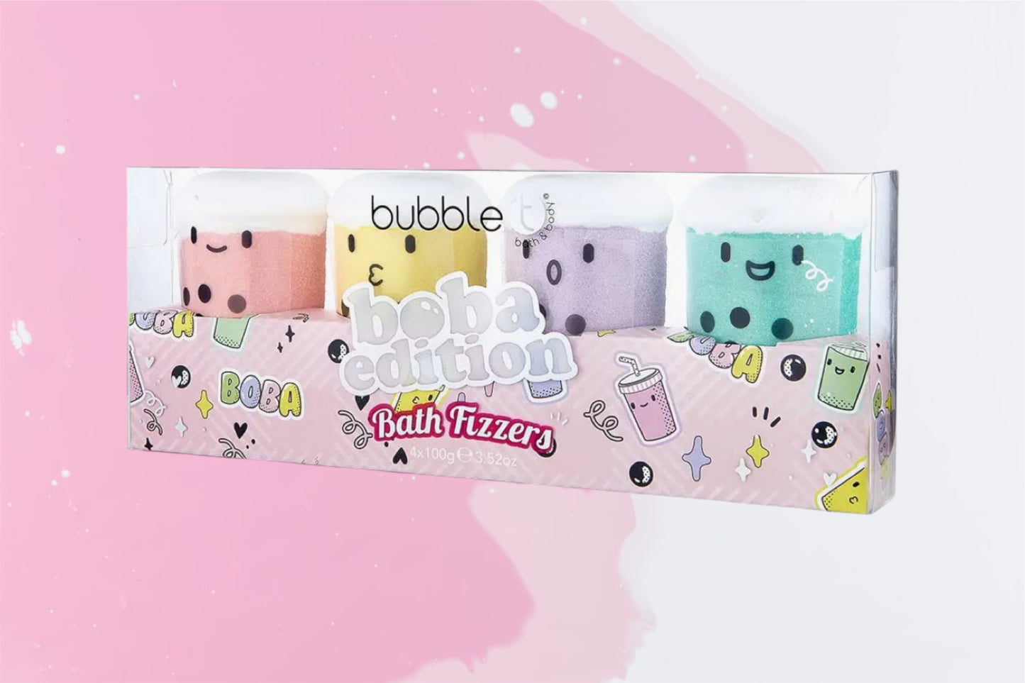 Coffret cadeau Boba Tea Bath Bomb Fizzer