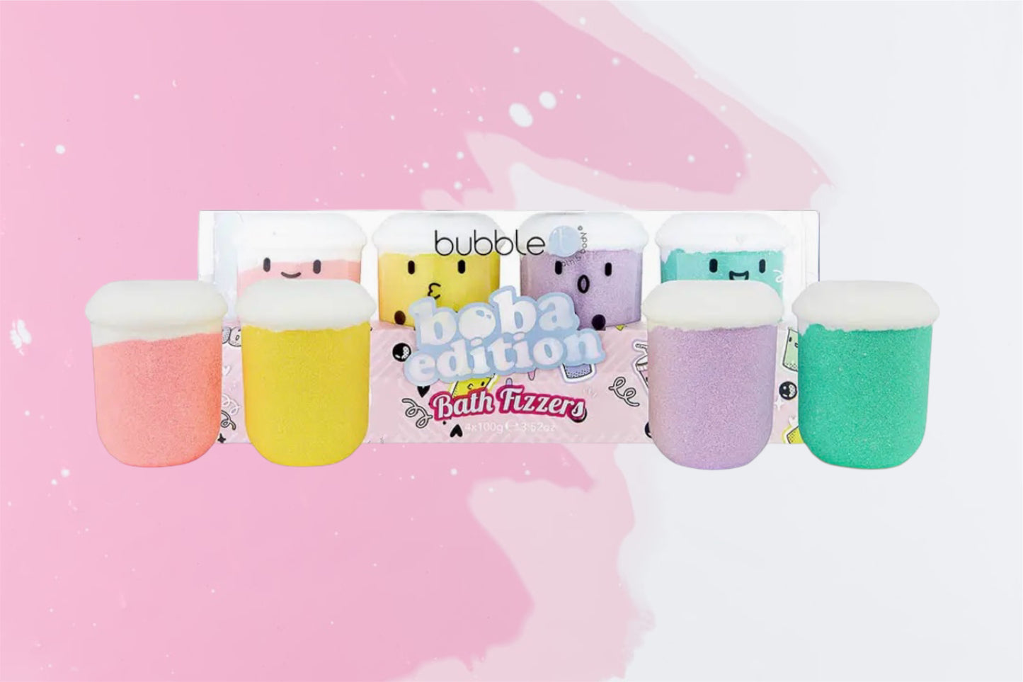 Coffret cadeau Boba Tea Bath Bomb Fizzer