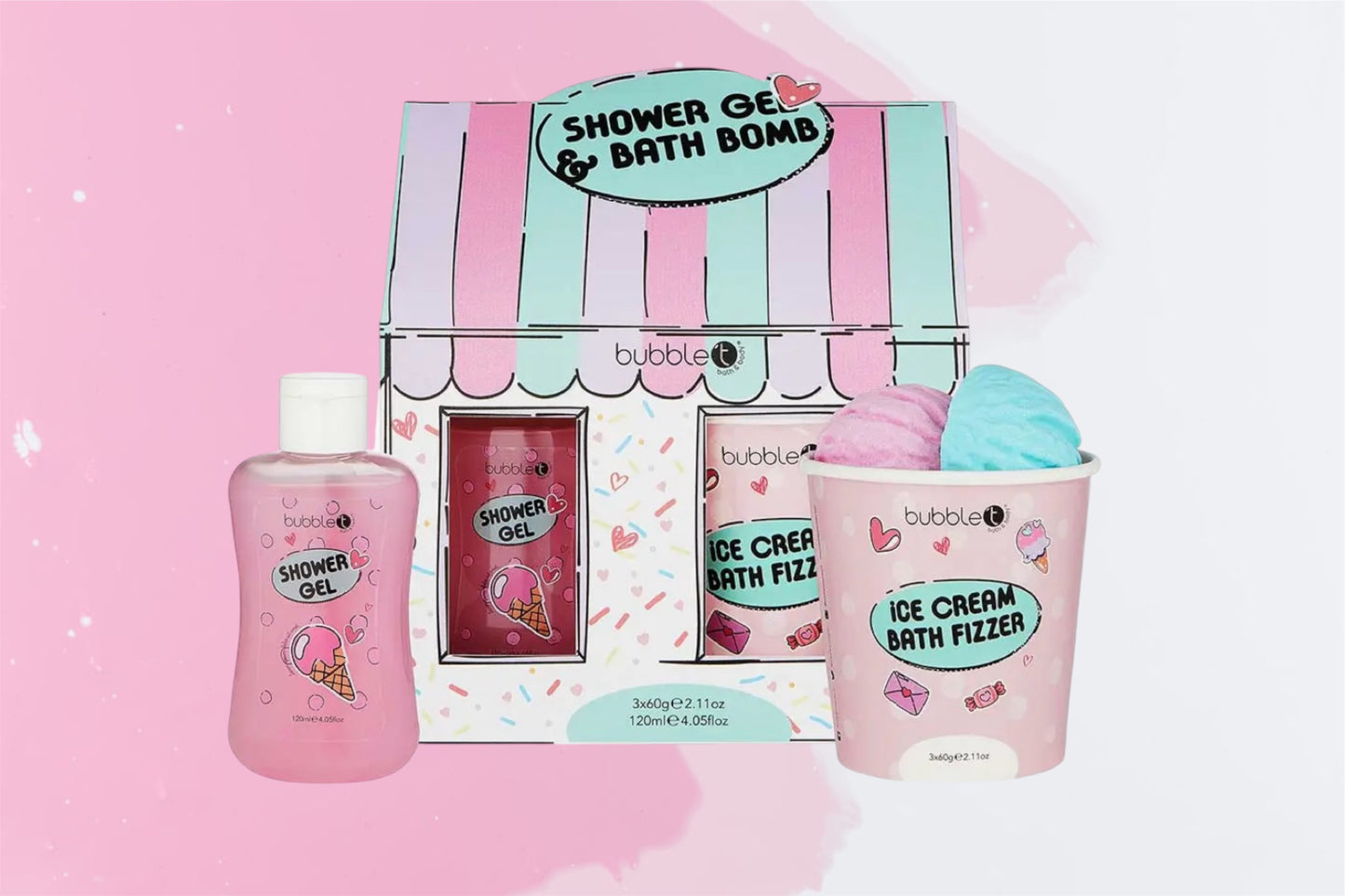 Coffret cadeau Sundae pour le bain et la douche - Édition dessin animé