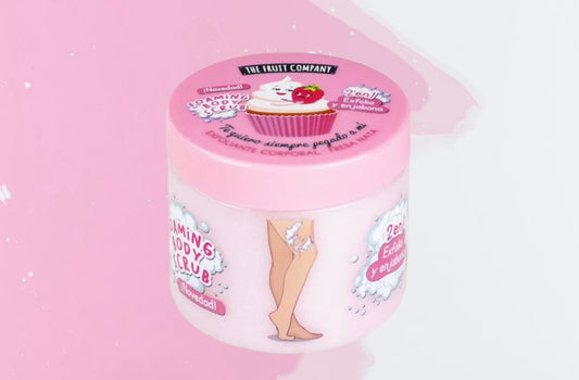 BODY SCRUB + SAVON 2 EN 1 THE FRUIT COMPANY FRAISE CHANTILLY 🍓