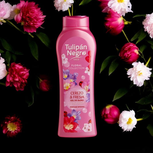 GEL DOUCHE TULIPAN NEGRO CERISE ET FRESIA 650ML