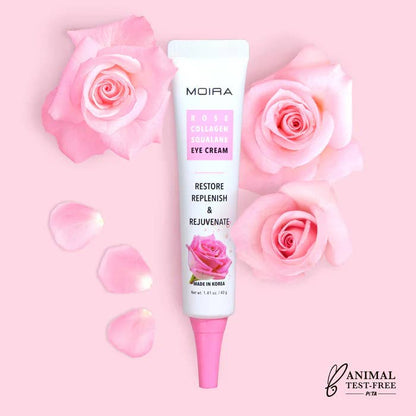 CRÈME CONTOUR DES YEUX AU SQUALANE & COLLAGÈNE ROSE